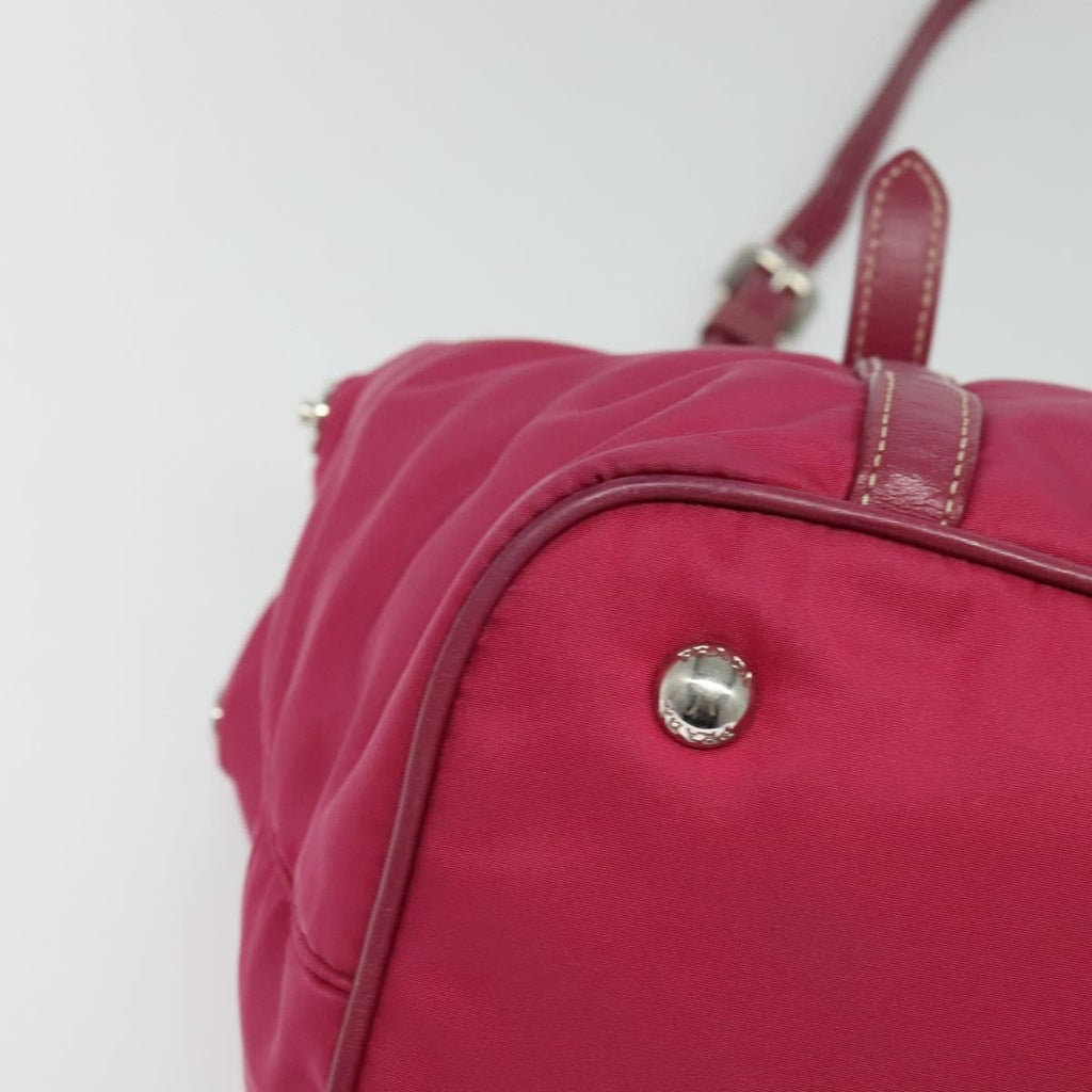 Prada Convertible Belted Hobo Tessuto With Leather Pink Nylon Tote Bag Bag
