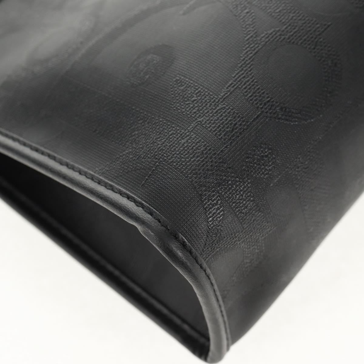 Christian Dior Vintage Trotter Pouch Diorissimo Canvas Black Pvc Clutche & Pouche Bag (Pre-Owned)