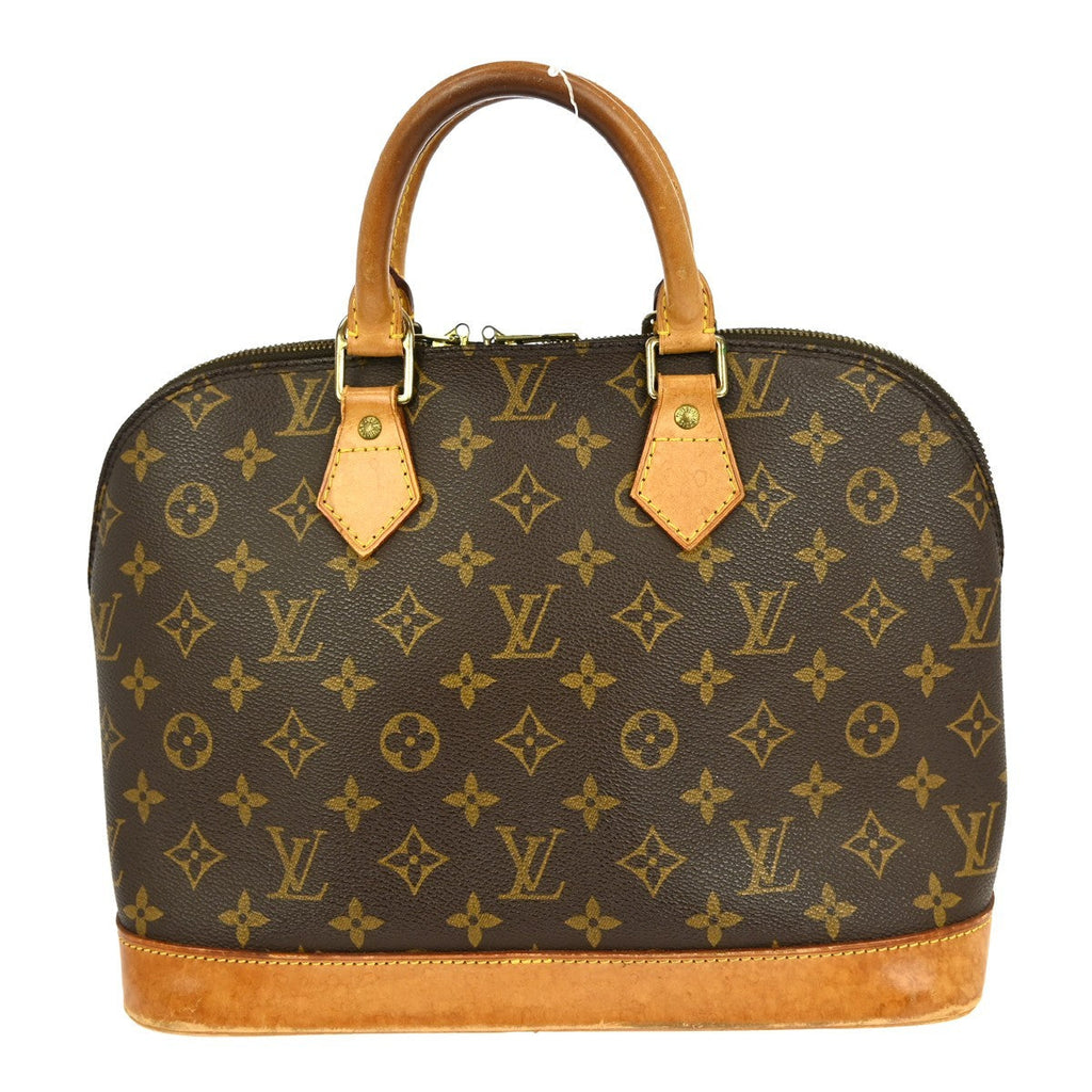 Louis Vuitton Alma Handbag Monogram Canvas Brown Canvas Handbag