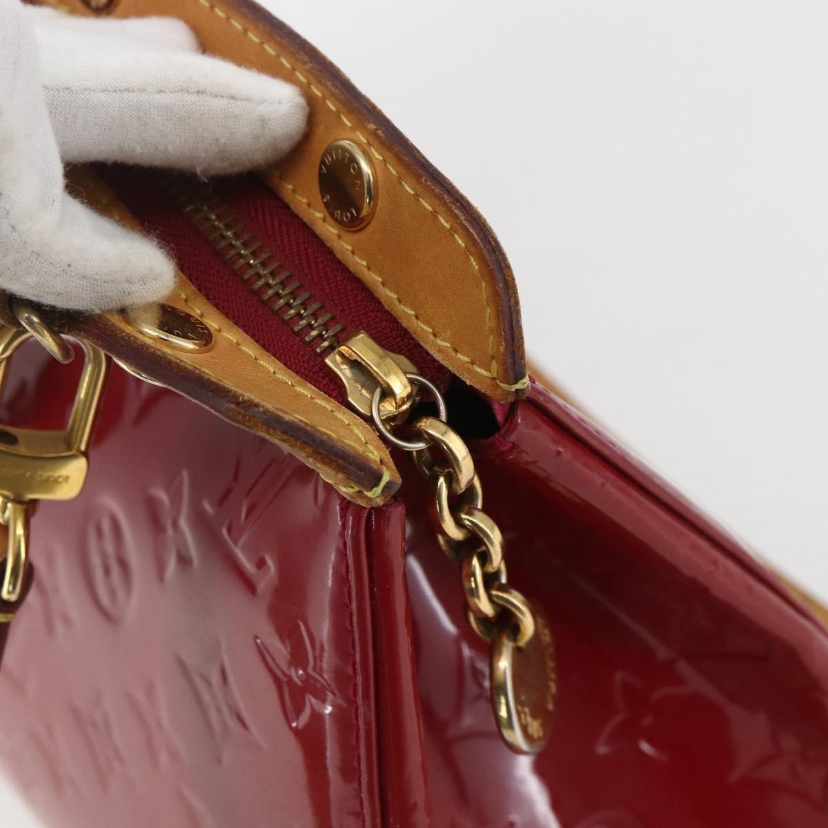 Louis Vuitton Brea Handbag Monogram Vernis Red Patent_Leather Handbag