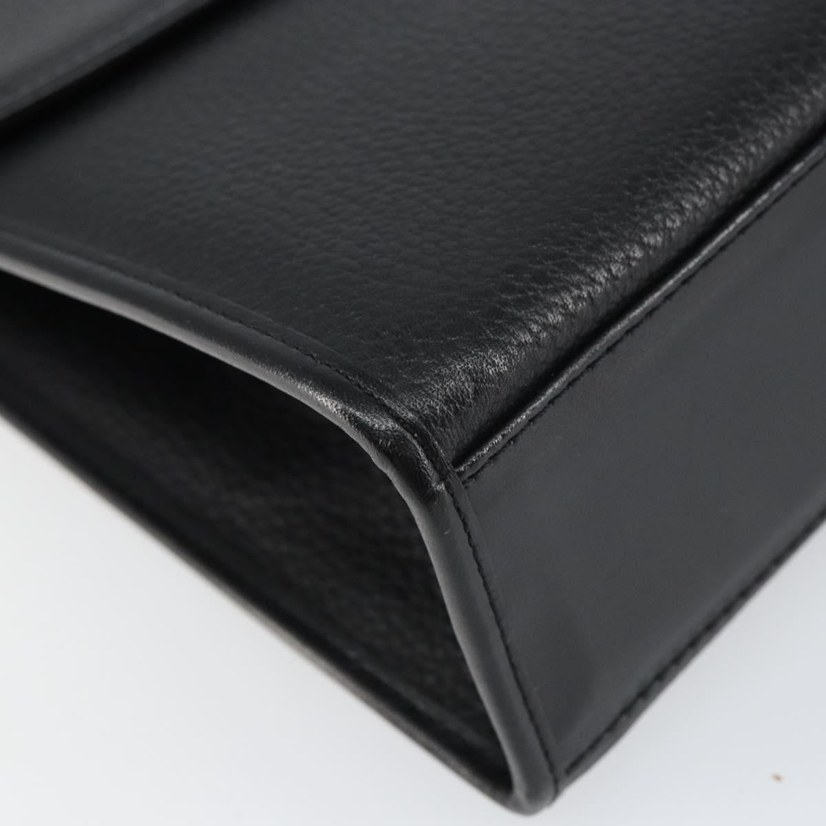 Burberry Vintage Handbag Leather Black Leather Handbag