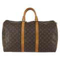 Louis Vuitton Keepall Bag Monogram Canvas Brown Canvas Travel Bag