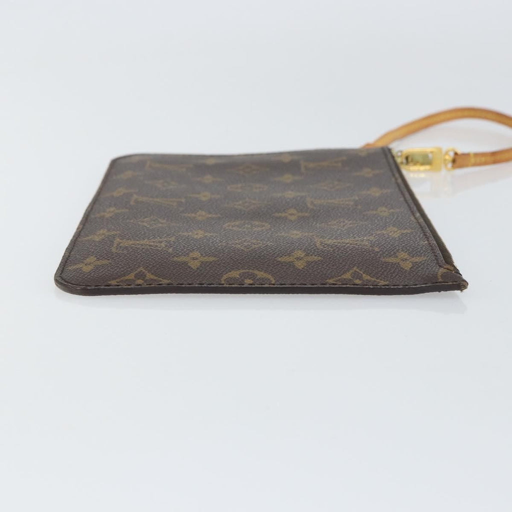 Louis Vuitton Neverfull Pochette Monogram Canvas Brown Canvas Clutche & Pouche Bag