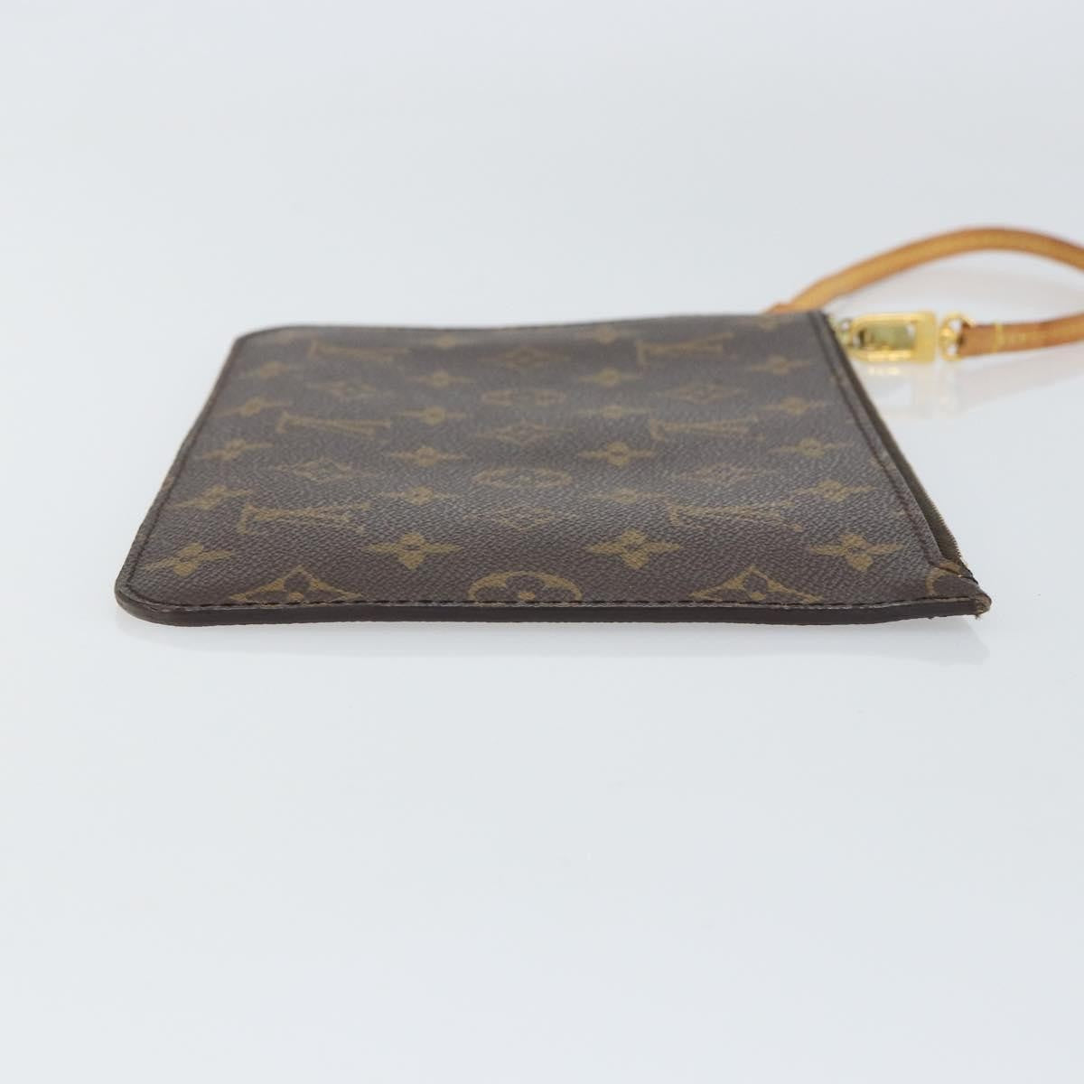 Louis Vuitton Neverfull Pochette Monogram Canvas Brown Canvas Clutche & Pouche Bag