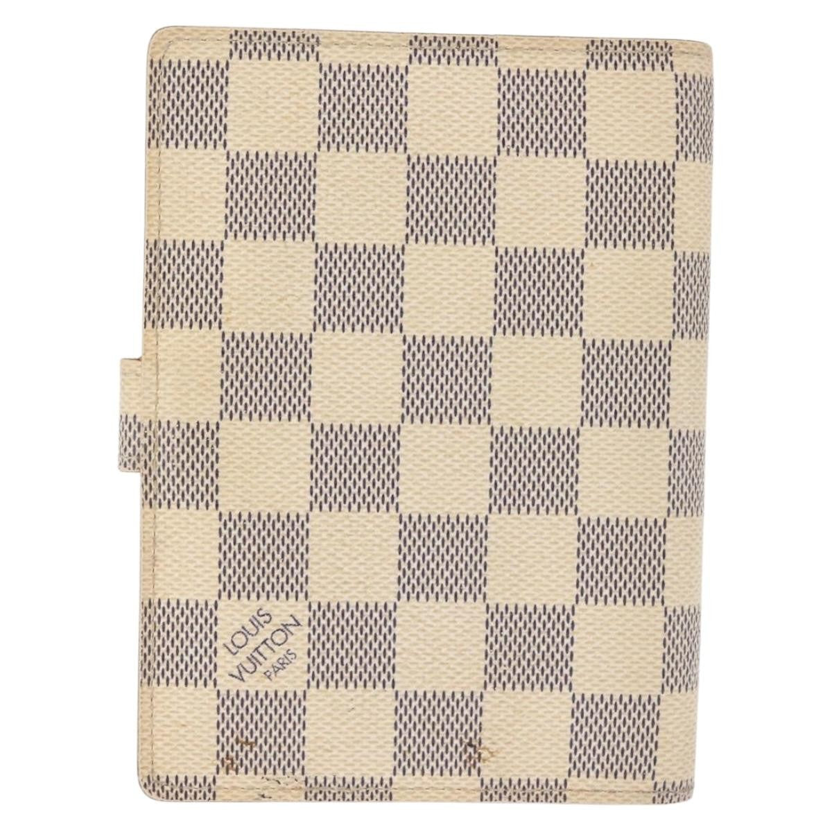 Louis Vuitton Agenda Cover Damier Azur Beige Canvas Toiletry Case Accessory