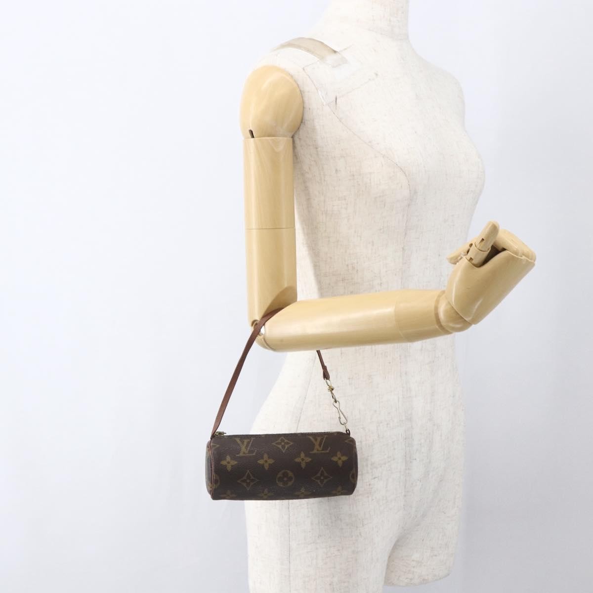 Louis Vuitton Papillon Pochette Monogram Canvas Brown Canvas Clutche & Pouche Bag