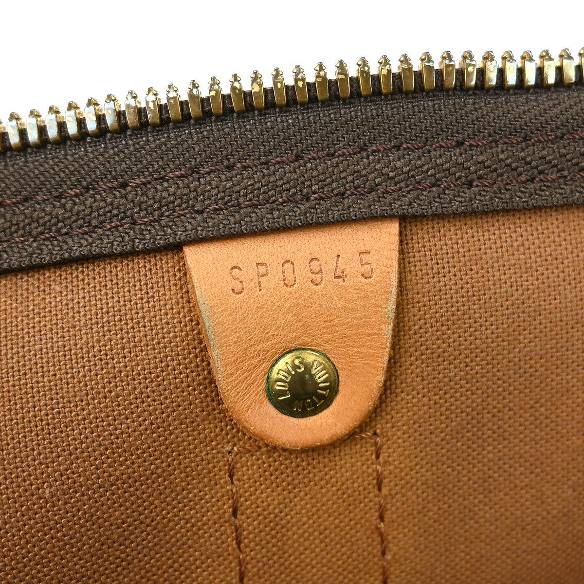 Louis Vuitton Keepall Bag Monogram Canvas Brown Canvas Travel Bag