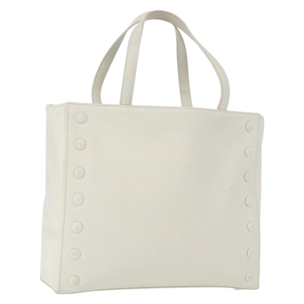 Celine Handbag Leather White Leather Handbag