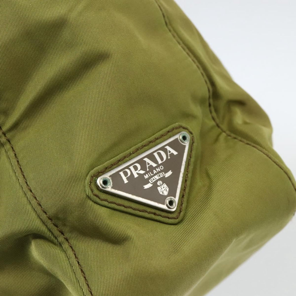 Prada Vintage Tote Tessuto Khaki Nylon Tote Bag Bag