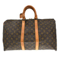 Louis Vuitton Keepall Bag Monogram Canvas Brown Canvas Travel Bag