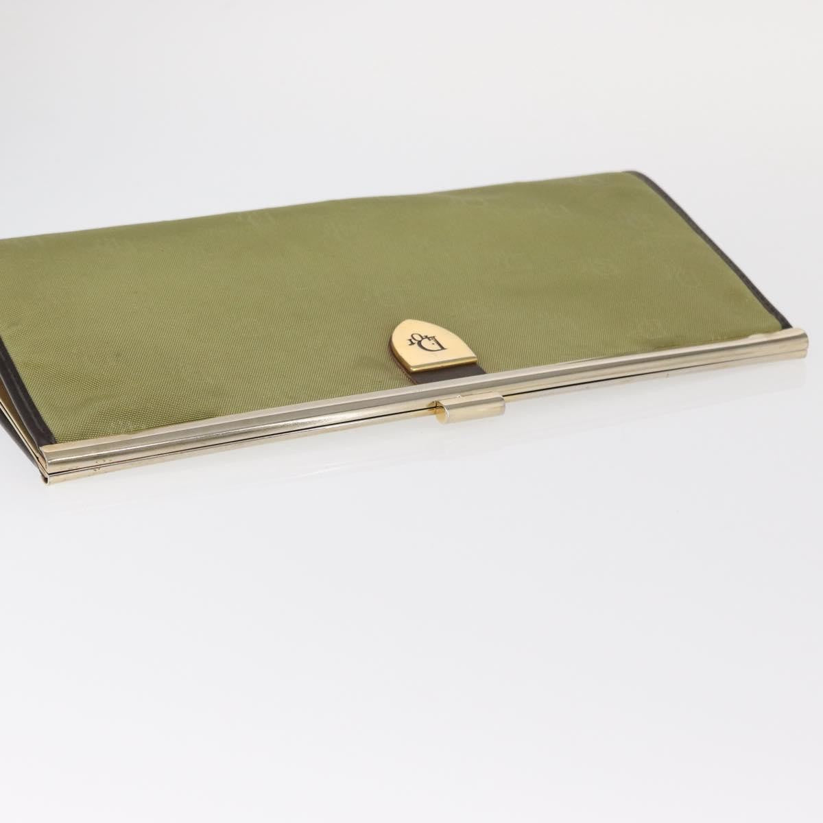 Christian Dior Trotter Pouch Canvas Green Canvas Clutche & Pouche Bag (Pre-Owned)
