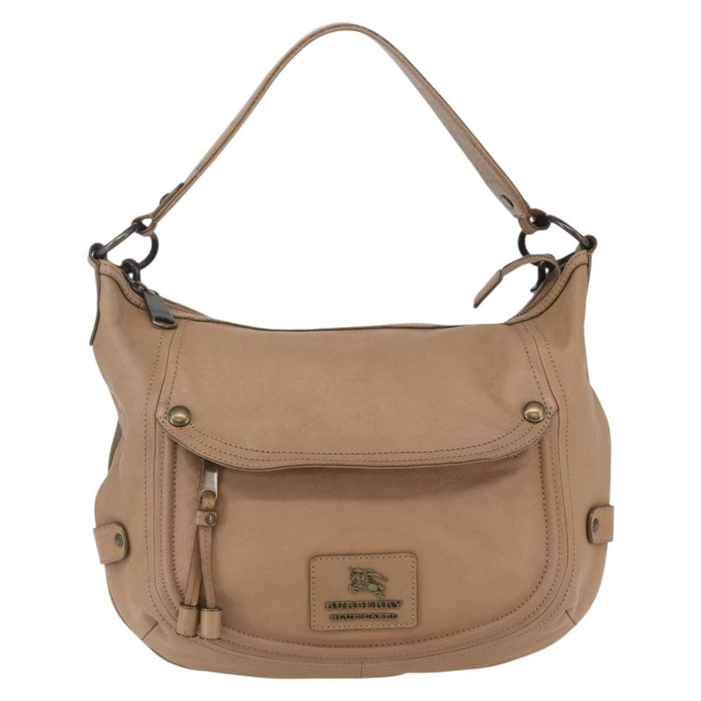 Burberry Blue Label Handbag Leather Brown Leather Handbag