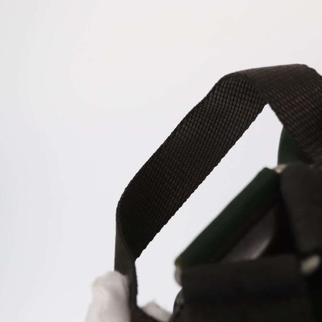 Prada Double Front Pocket Backpack Tessuto Khaki Nylon Backpack Bag