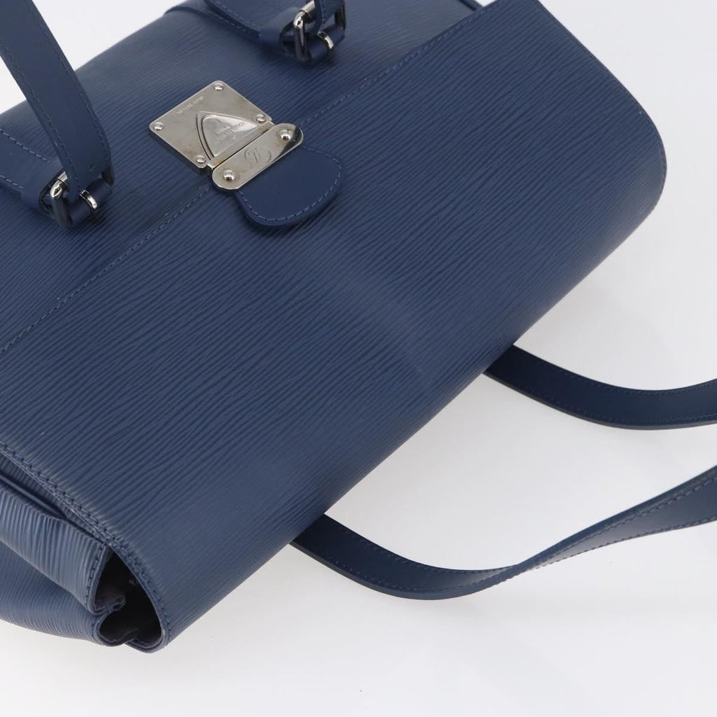 Louis Vuitton Segur Handbag Epi Leather Blue Leather Handbag