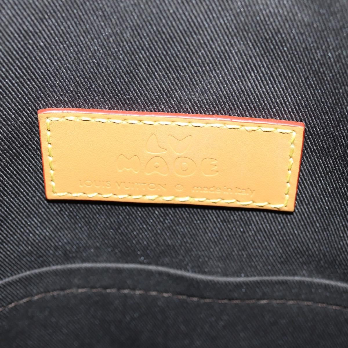 Louis Vuitton Nigo Randonnee Backpack Limited Edition Stripes Monogram Canvas Brown Canvas Shoulder Bag