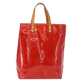 Louis Vuitton Reade Handbag Monogram Vernis Red Patent_Leather Handbag