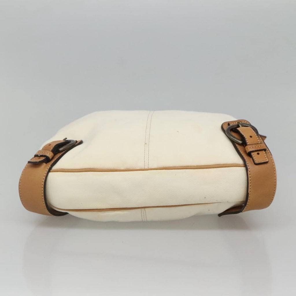 Burberry Blue Label Shoulder Bag Canvas White Canvas Shoulder Bag