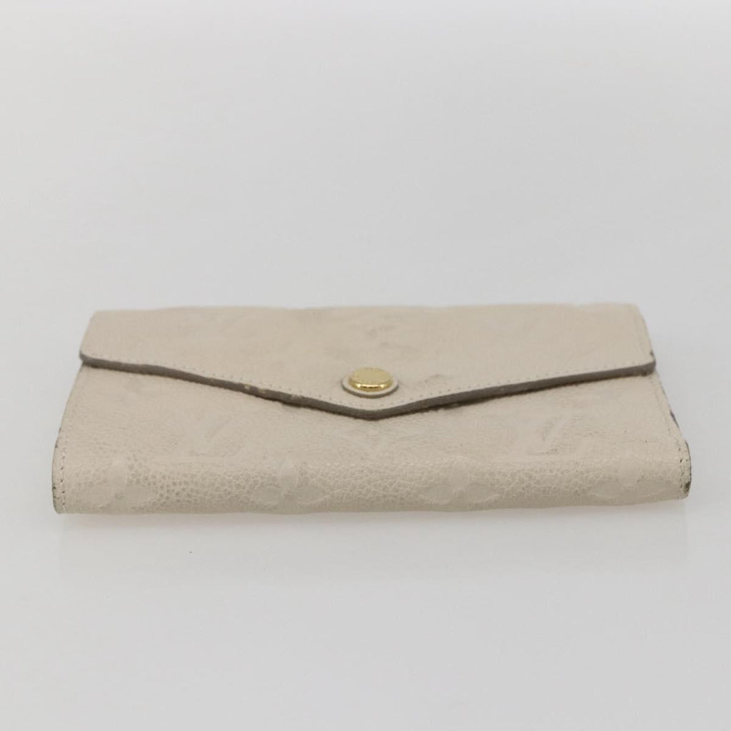 Louis Vuitton Zoe Wallet Monogram Empreinte Leather Beige Leather Wallets Accessory