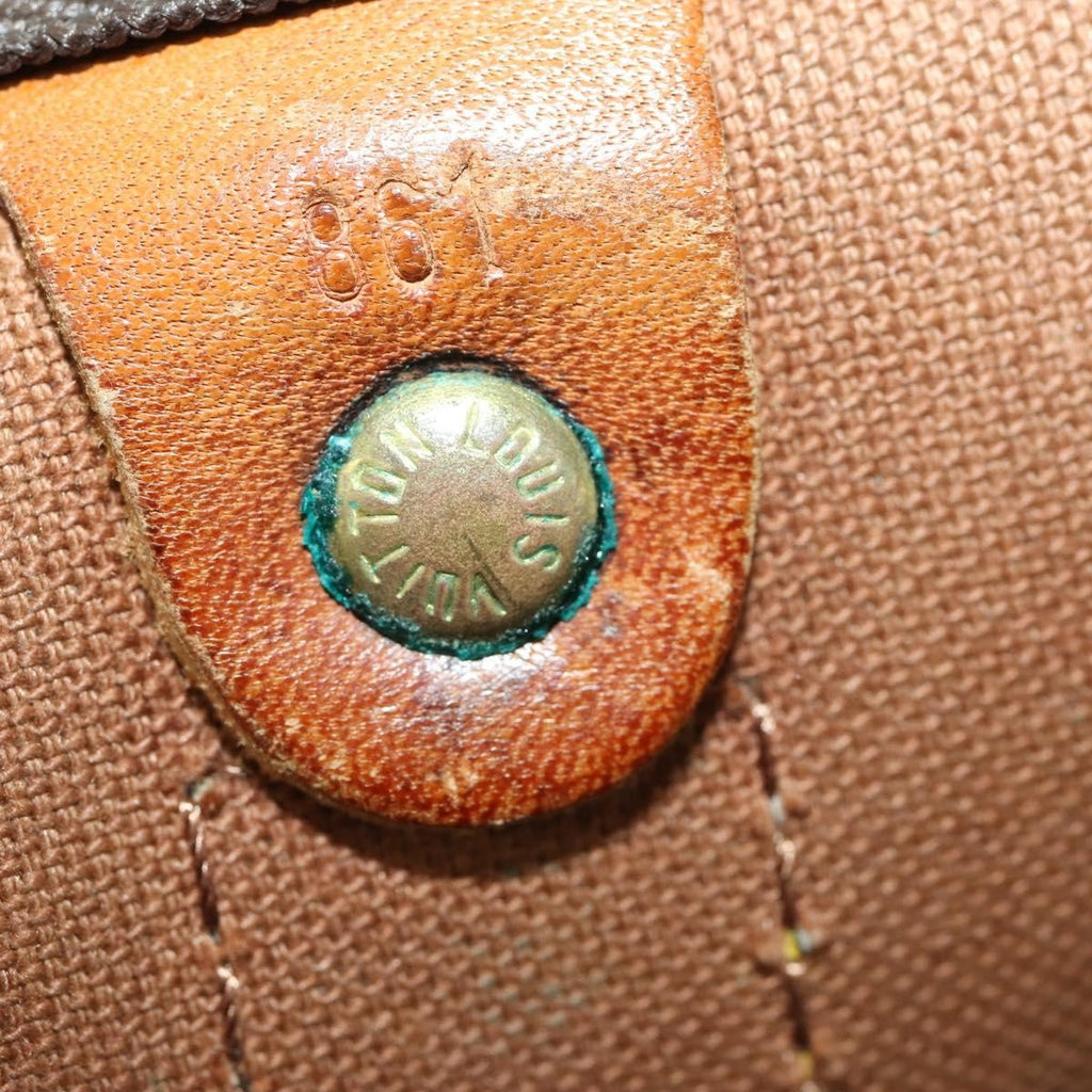 Louis Vuitton Keepall Bag Monogram Canvas Brown Canvas Travel Bag