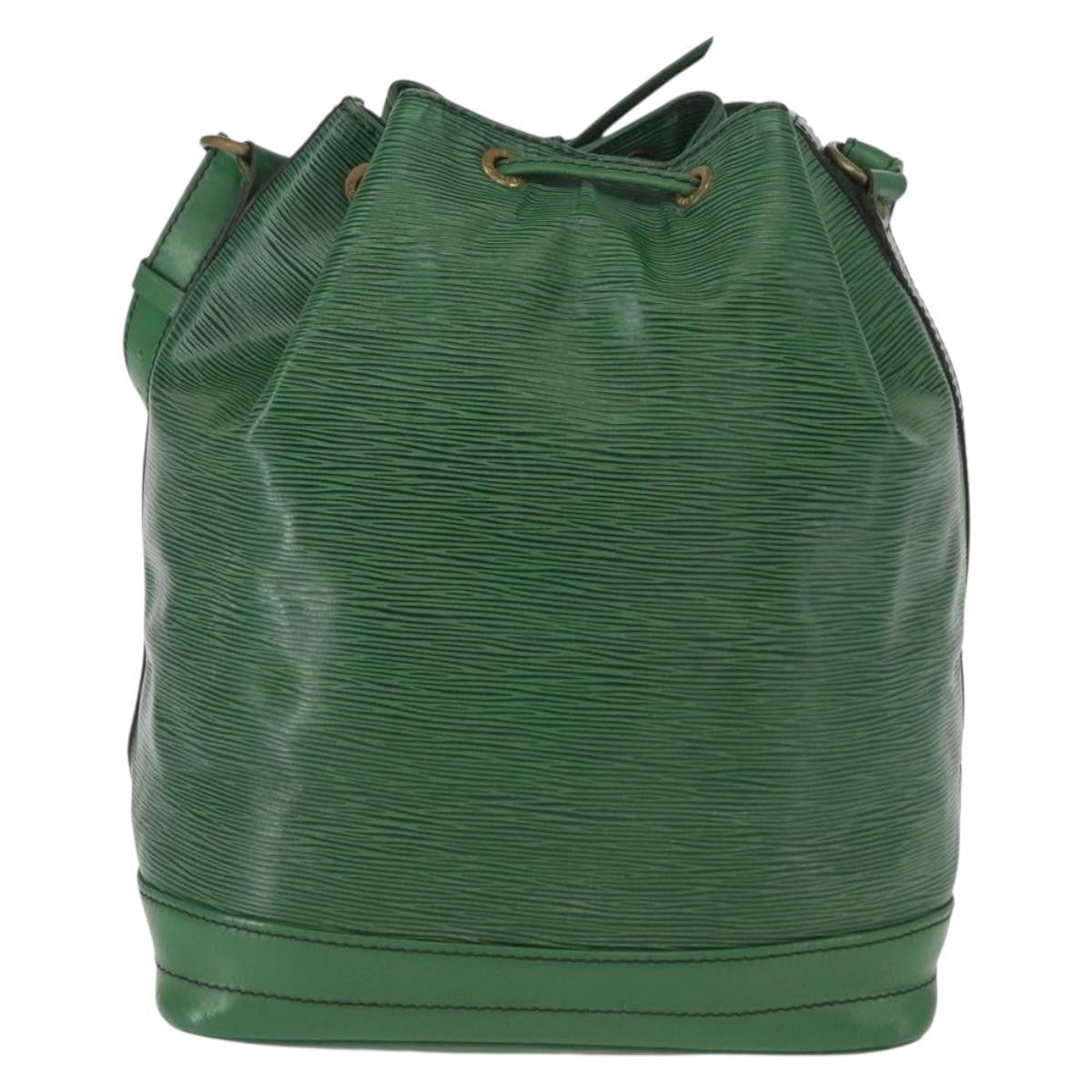 Louis Vuitton Noe Handbag Epi Leather Green Leather Shoulder Bag