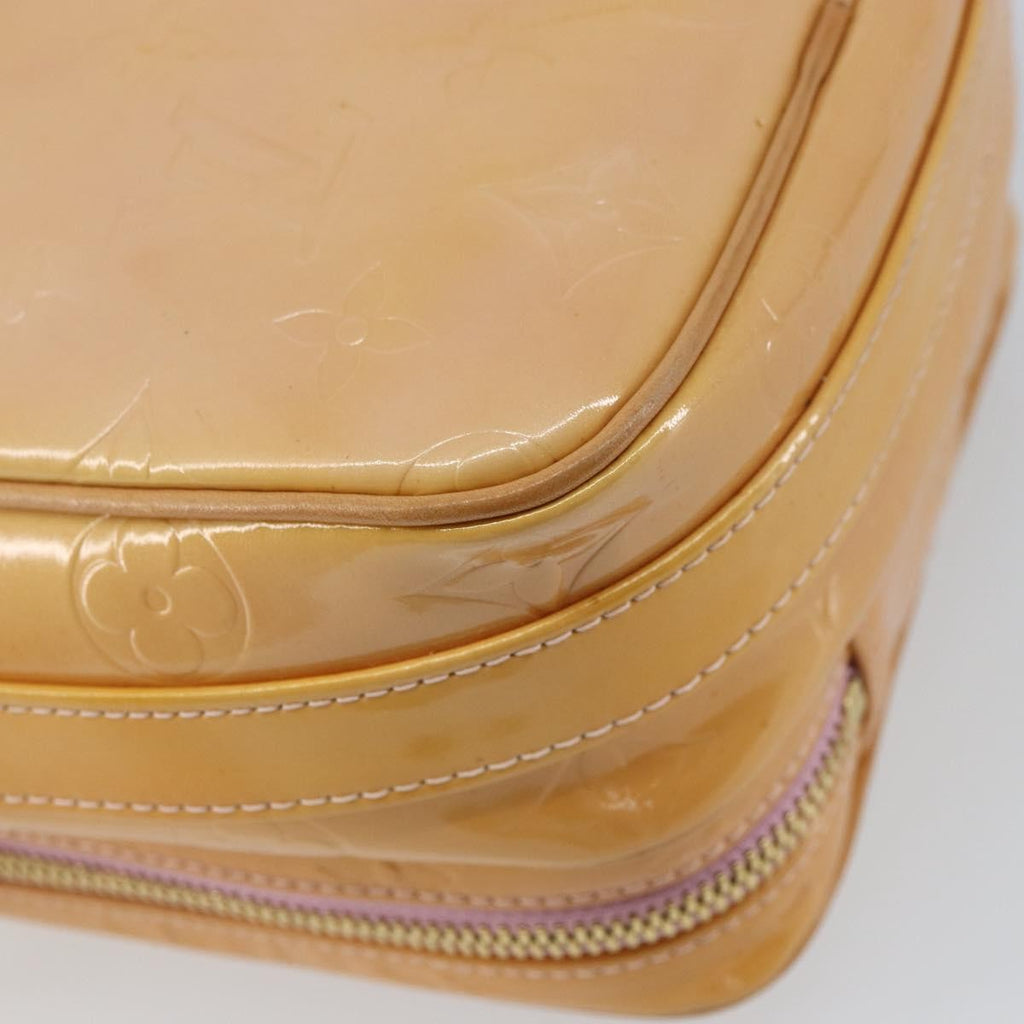 Louis Vuitton Wooster Handbag Monogram Vernis Yellow Patent_Leather Shoulder Bag
