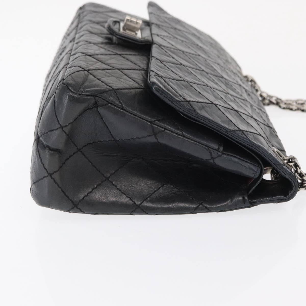 Chanel Reissue 2.55 Flap Bag Quilted Aged Calfskin Black Leather Shoulder Bag Bag