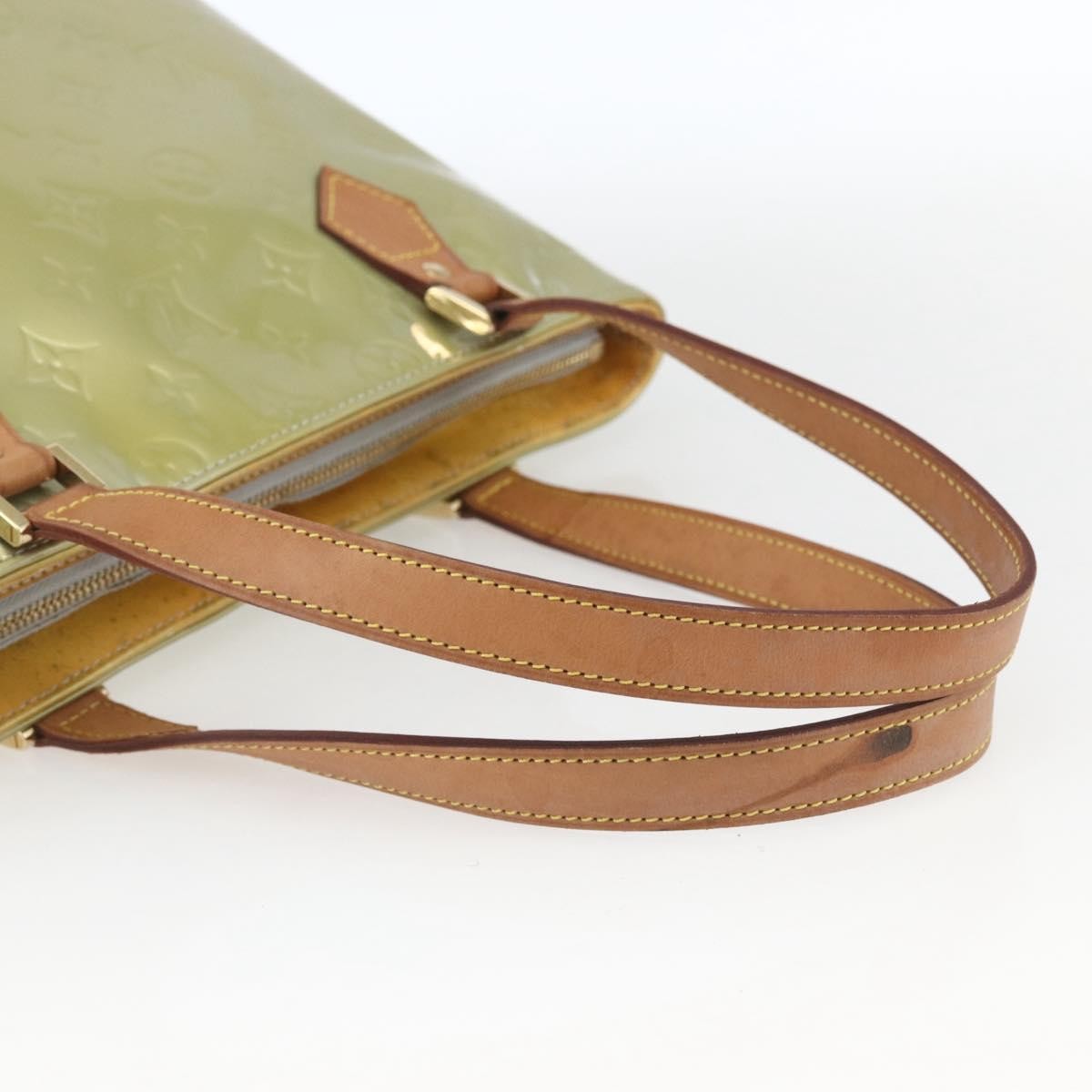 Louis Vuitton Houston Handbag Monogram Vernis Green Patent_Leather Tote Bag