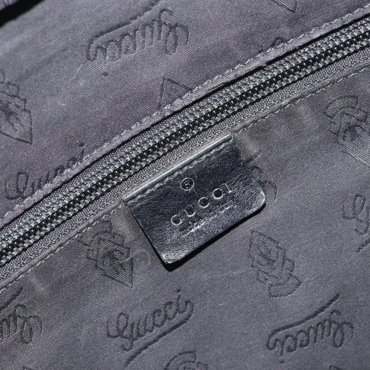 Gucci Zip Messenger Bag Gg Imprime Black Canvas Shoulder Bag Bag (Pre-Owned)