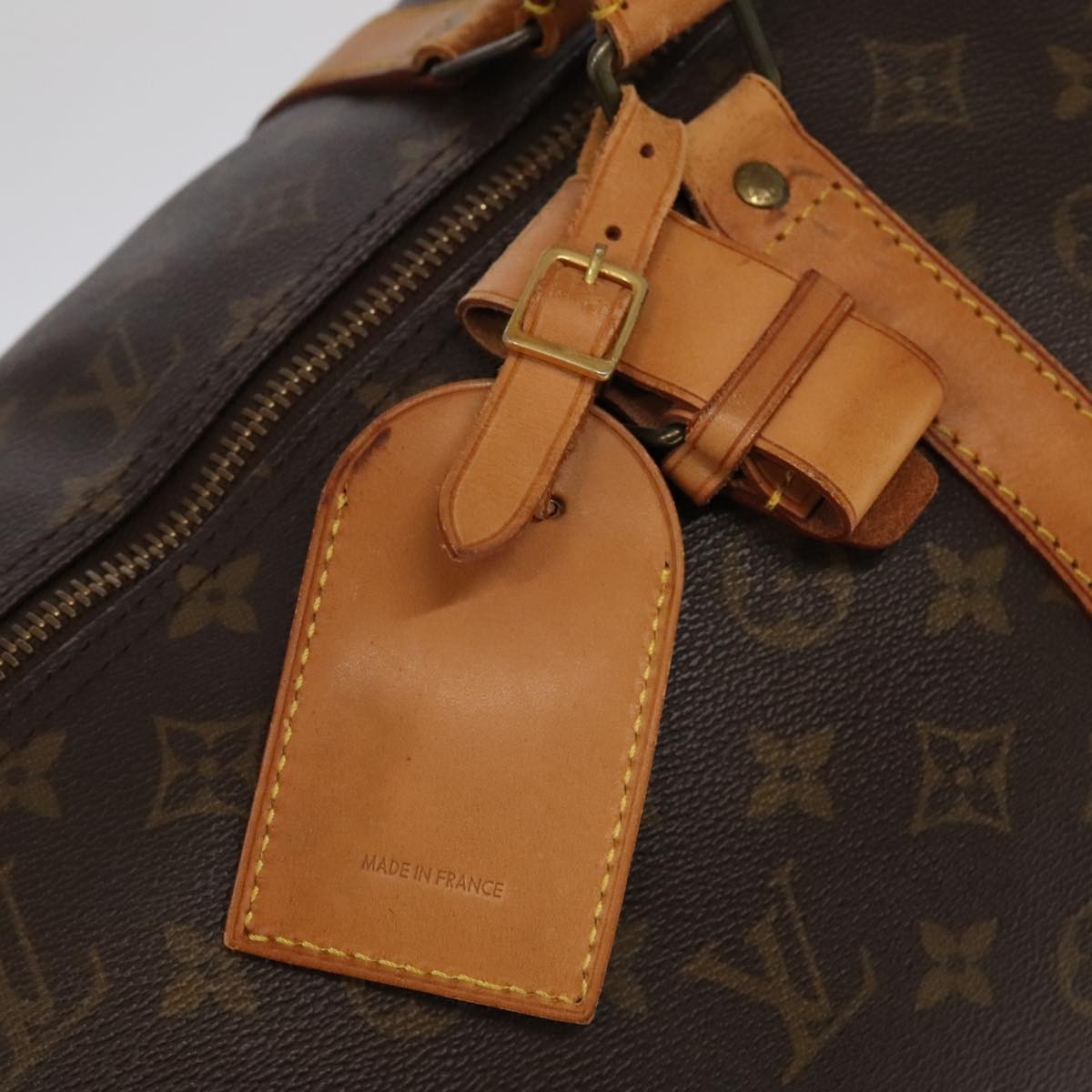 Louis Vuitton Keepall Bag Monogram Canvas Brown Canvas Travel Bag