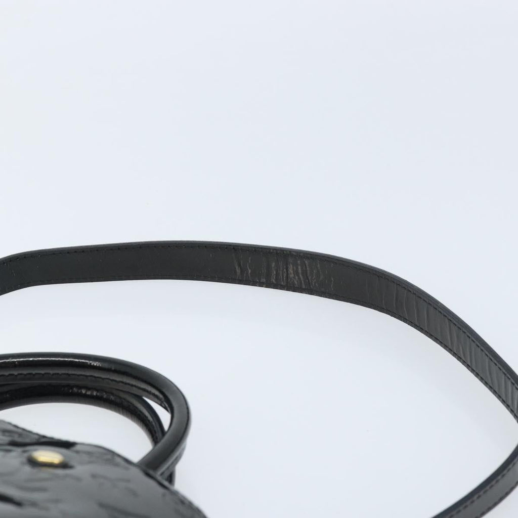 Louis Vuitton Montaigne Handbag Monogram Vernis Black Patent_Leather Handbag