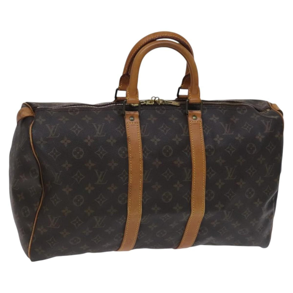 Louis Vuitton Keepall Bag Monogram Canvas Brown Canvas Travel Bag