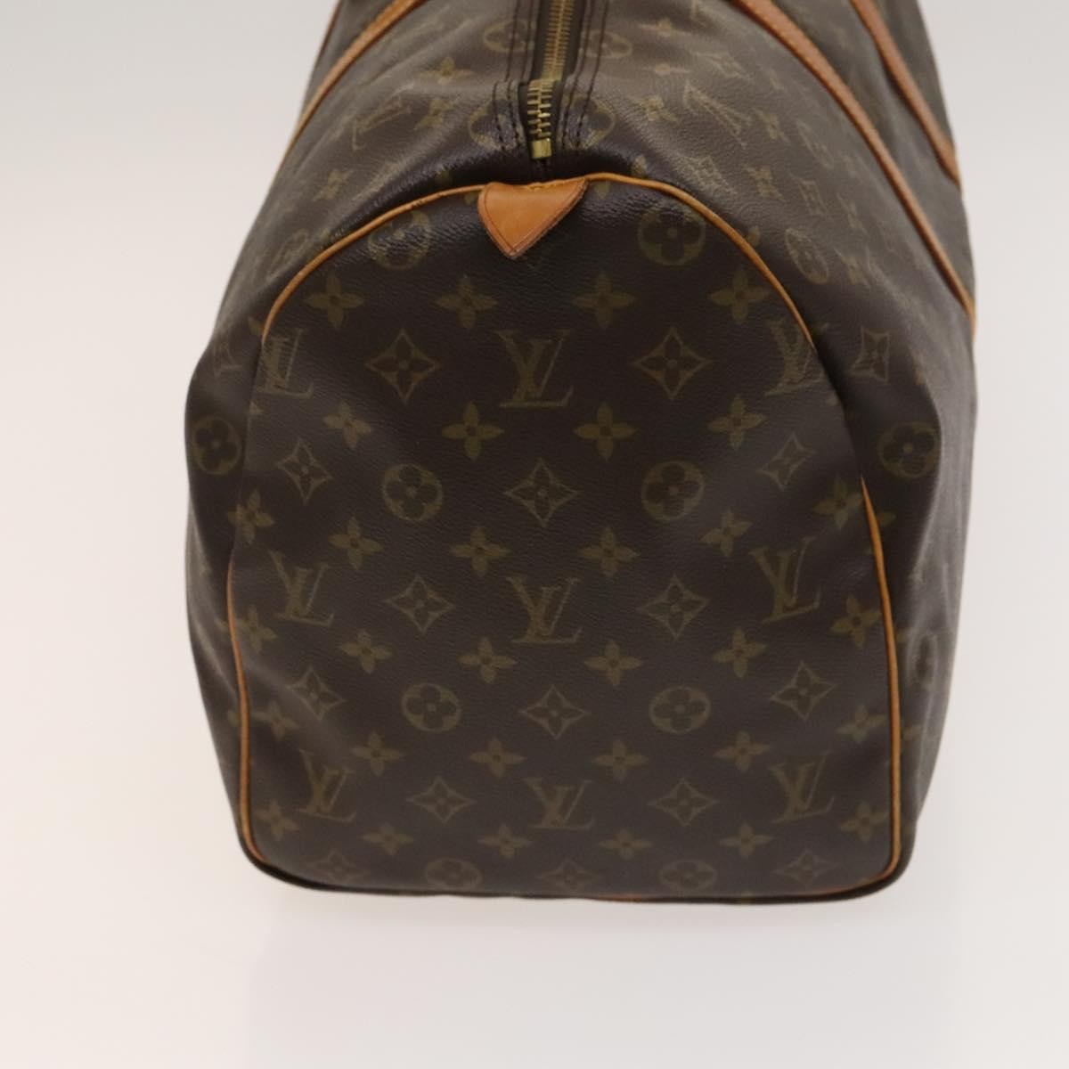 Louis Vuitton Keepall Bag Monogram Canvas Brown Canvas Travel Bag