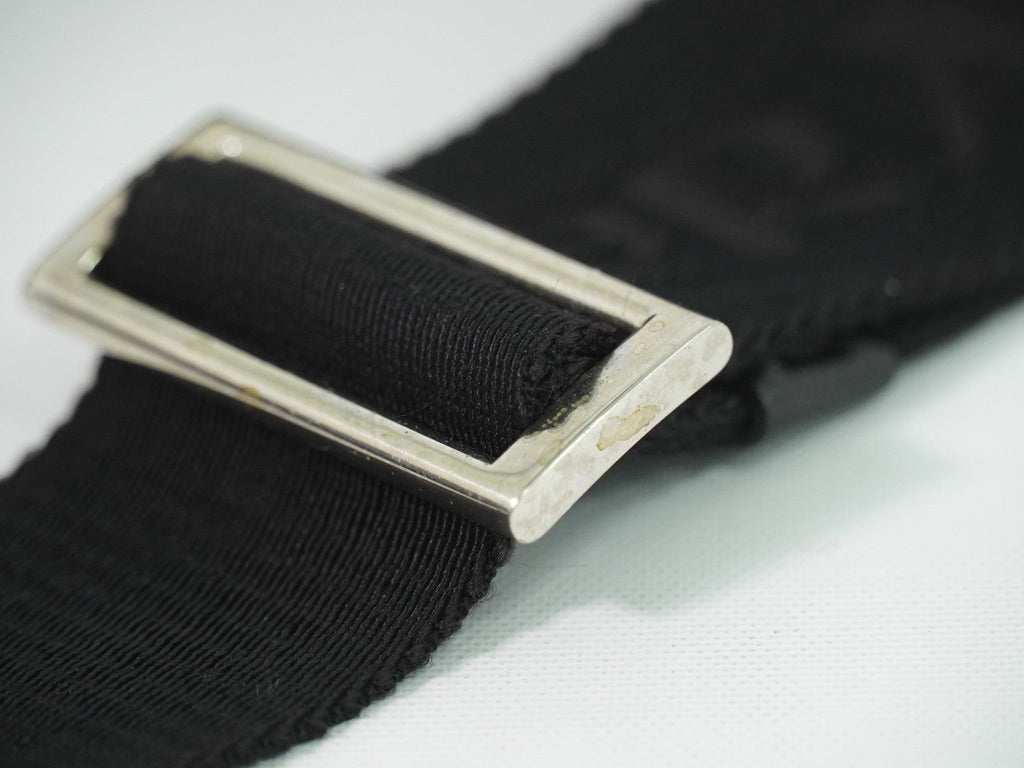 Prada Double Pocket Zip Messenger Tessuto Black Nylon Shoulder Bag Bag