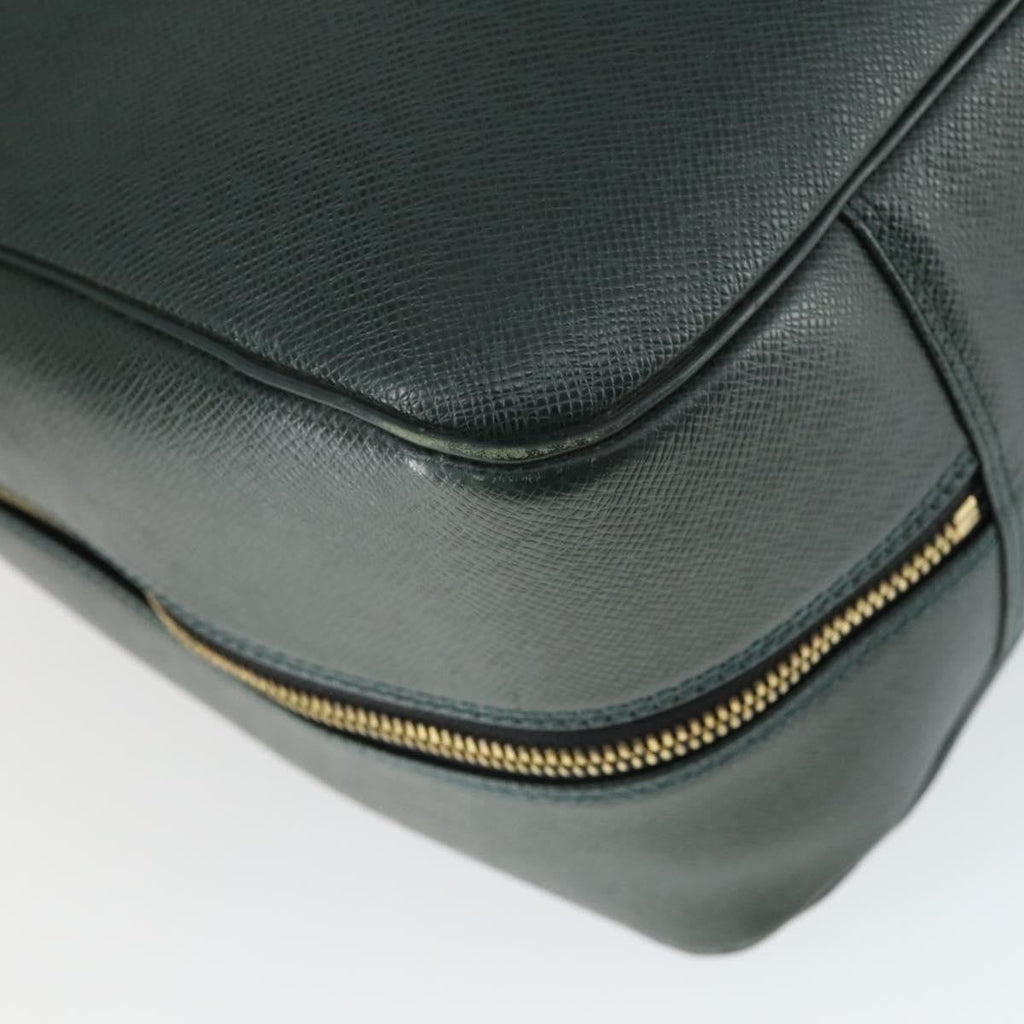 Louis Vuitton Helanga Bag Taiga Leather Green Leather Travel Bag