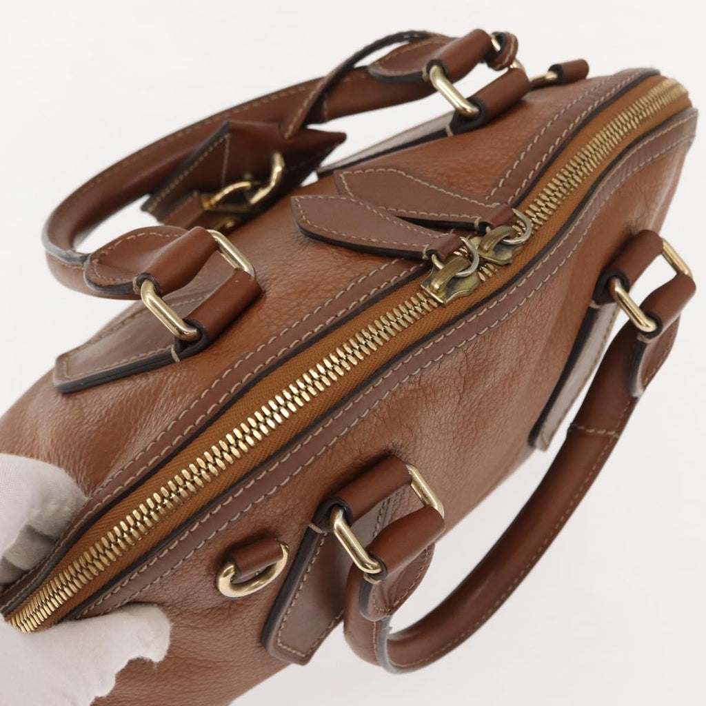 Burberry Orchard Bag Smooth Leather Brown Leather Handbag