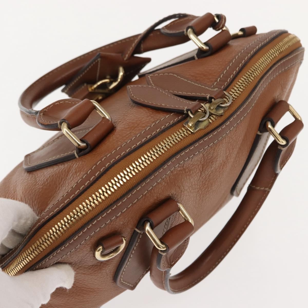 Burberry Orchard Bag Smooth Leather Brown Leather Handbag