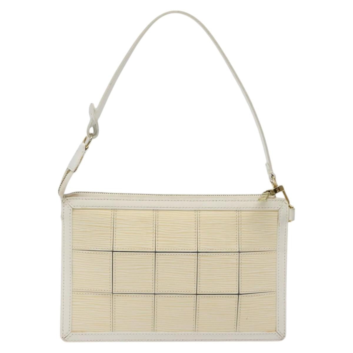 Louis Vuitton Delmonico Pochette Stretch Epi Leather Beige Leather Clutche & Pouche Bag