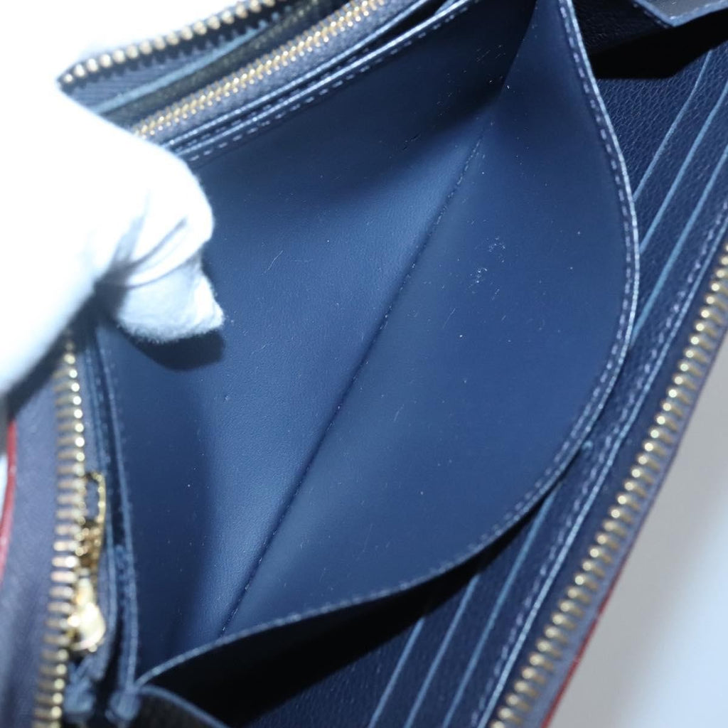 Louis Vuitton Portefeuille Zippy Monogramme Empreinte Monogramme Empreinte Navy Leather Wallets Accessory