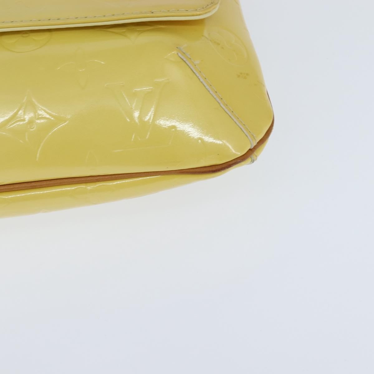 Louis Vuitton Thompson Street Handbag Monogram Vernis Yellow Patent_Leather Shoulder Bag