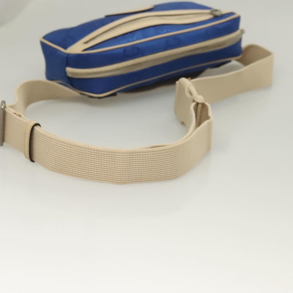 Gucci Off The Grid Belt Bag Gg Econyl Blue Canvas Shoulder Bag Bag (Pre-Owned)