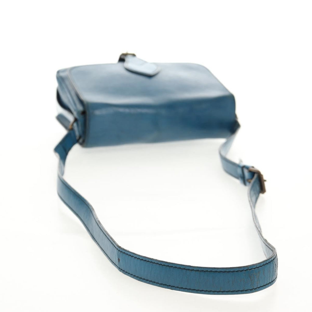 Louis Vuitton Cartouchiere Handbag Epi Leather Blue Leather Shoulder Bag