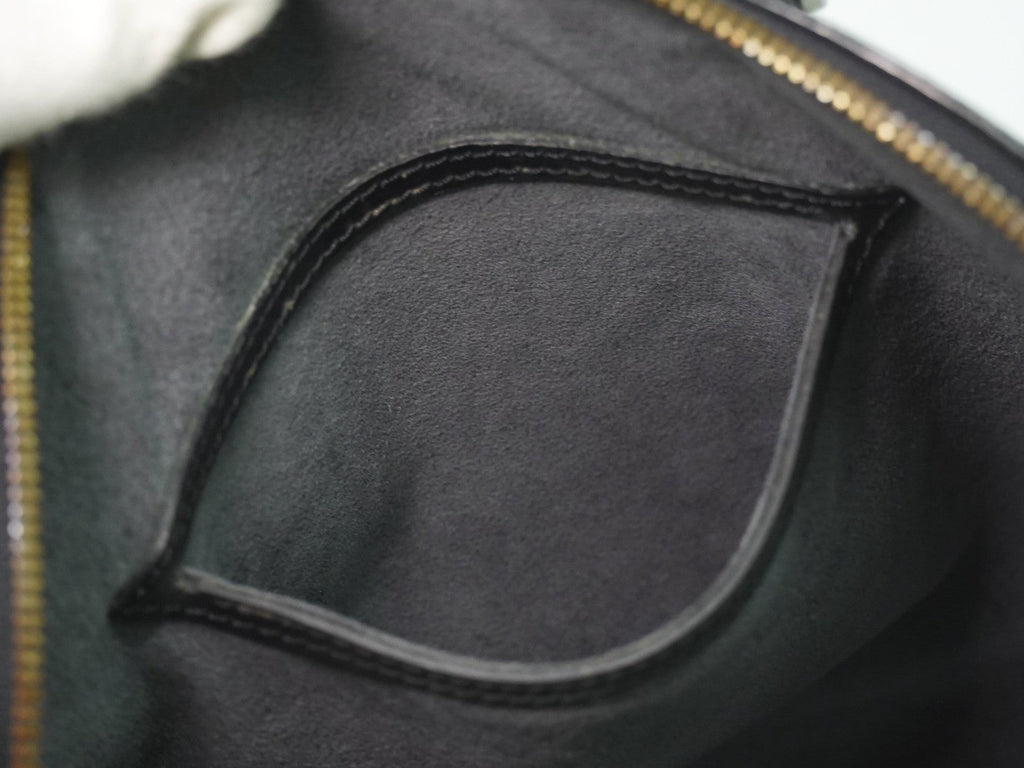 Louis Vuitton Alma Handbag Epi Leather Black Leather Handbag