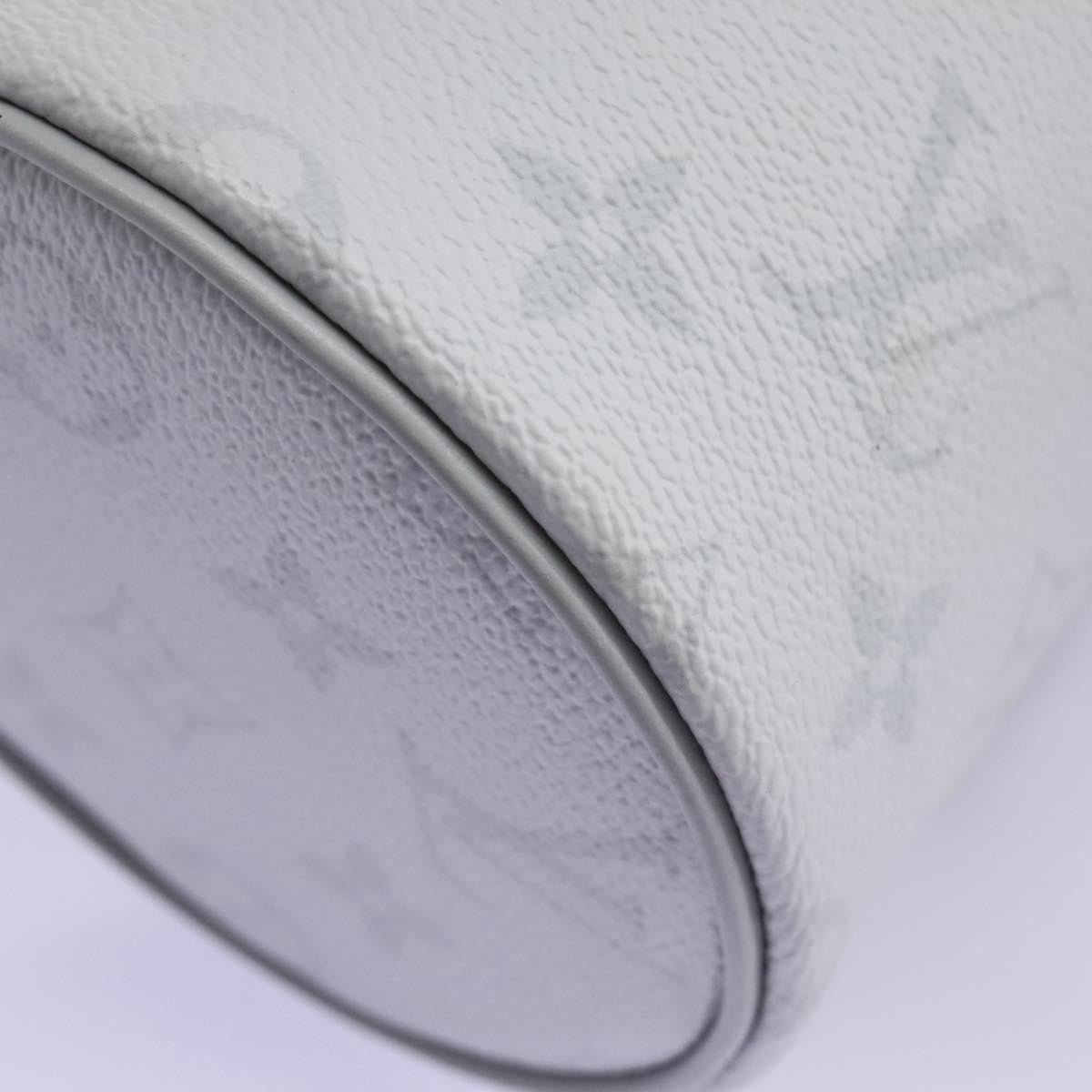 Louis Vuitton Chalk Nano Bag Limited Edition Logo Story Monogram Canvas Gray Canvas Clutche & Pouche Bag