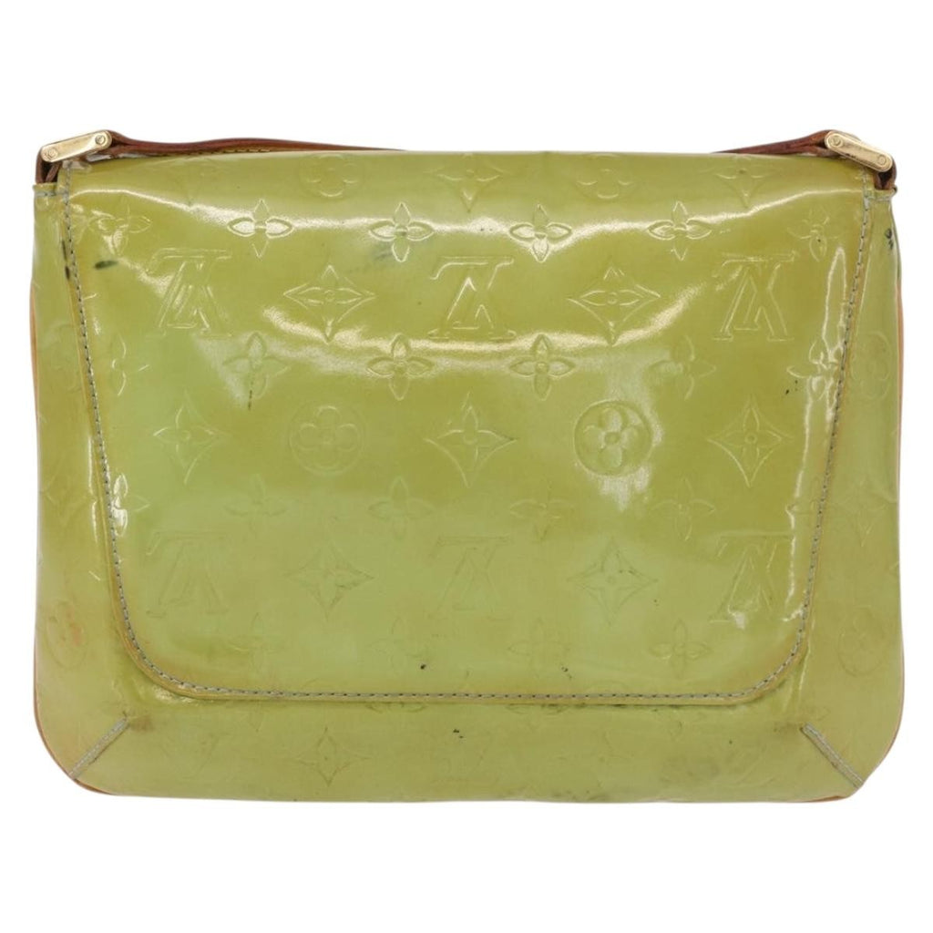 Louis Vuitton Thompson Street Handbag Monogram Vernis Blue Patent_Leather Shoulder Bag