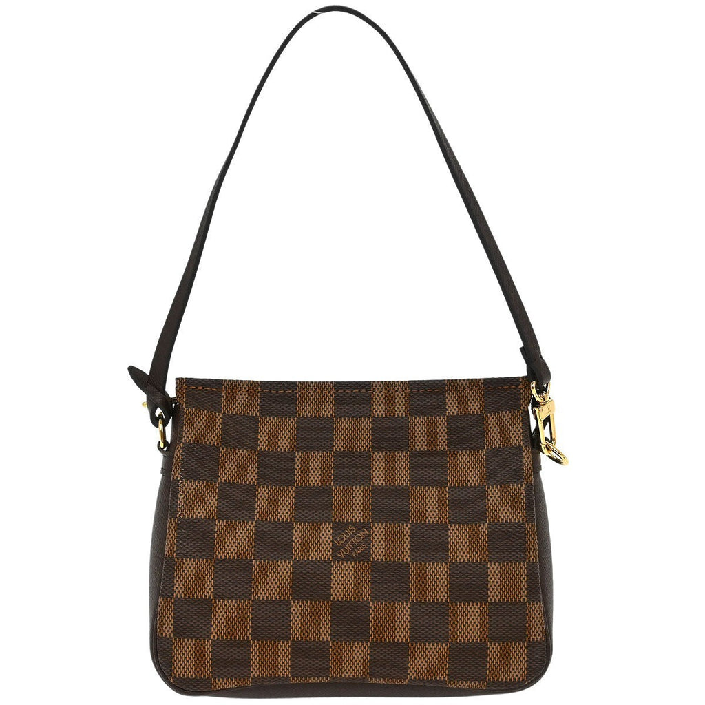 Louis Vuitton Trousse Make Up Bag Damier Canvas Brown Canvas Handbag