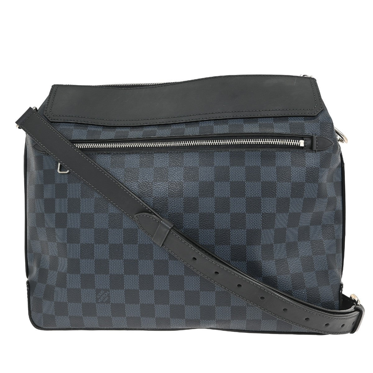 Louis Vuitton Greenwich Messenger Bag Damier Cobalt Black Canvas Shoulder Bag