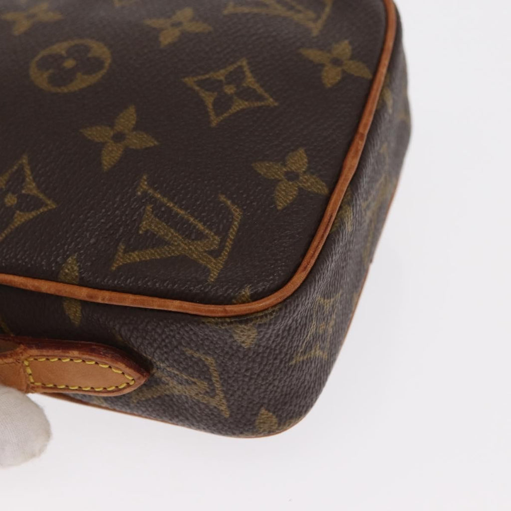 Louis Vuitton Danube Handbag Monogram Canvas Brown Canvas Shoulder Bag