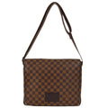 Louis Vuitton Brooklyn Handbag Damier Brown Canvas Shoulder Bag