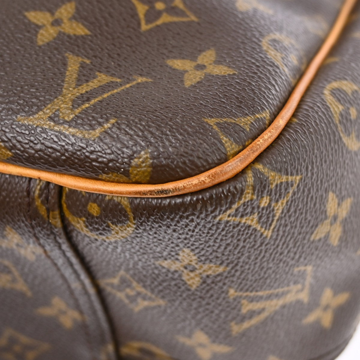 Louis Vuitton Excursion Handbag Monogram Canvas Brown Canvas Handbag