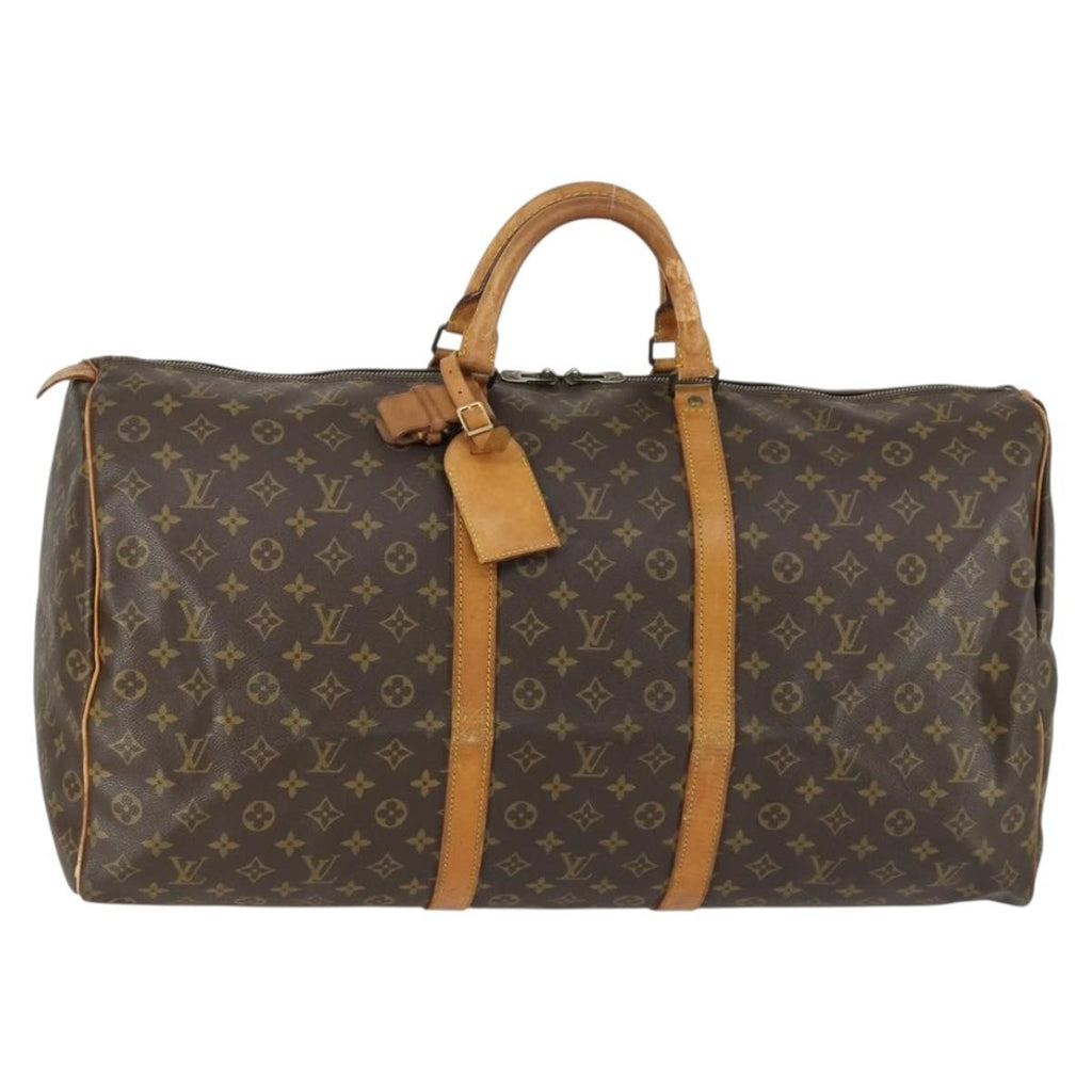 Louis Vuitton Keepall Bag Monogram Canvas Brown Canvas Travel Bag